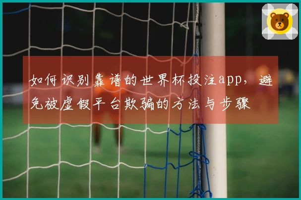 如何识别靠谱的世界杯投注app，避免被虚假平台欺骗的方法与步骤